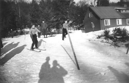 Concours de ski, hiver 56-57