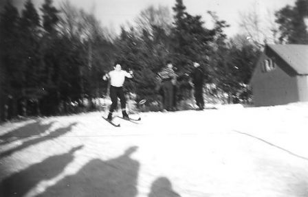 Concours de ski, hiver 56-57